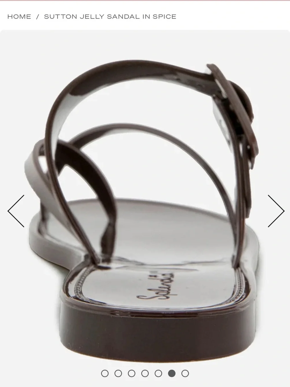 Splendid Sutton Jelly Slide Sandal in Spice Brown